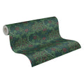 Made in Germany - Luxury Wallpaper rolls Flowers Green Black Red Non Woven Contract Wallpaper Floral - 1005 x 053 m