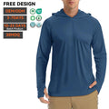 Custom logo Fishing Hoodie Pullover With Face Mask Long Sleeve Quick Dry Breathable UPF 50 Men Fishing Wear