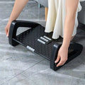 Adjustable Footrest for Under Desk Office Foot Rest with 6 Height Levels Massage Texture and Roller Surface