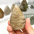 Hot Sale Natural Thousand Layers Quartz Teardrop Banded Quartz Phantom Garden Quartz Freeform Gifts