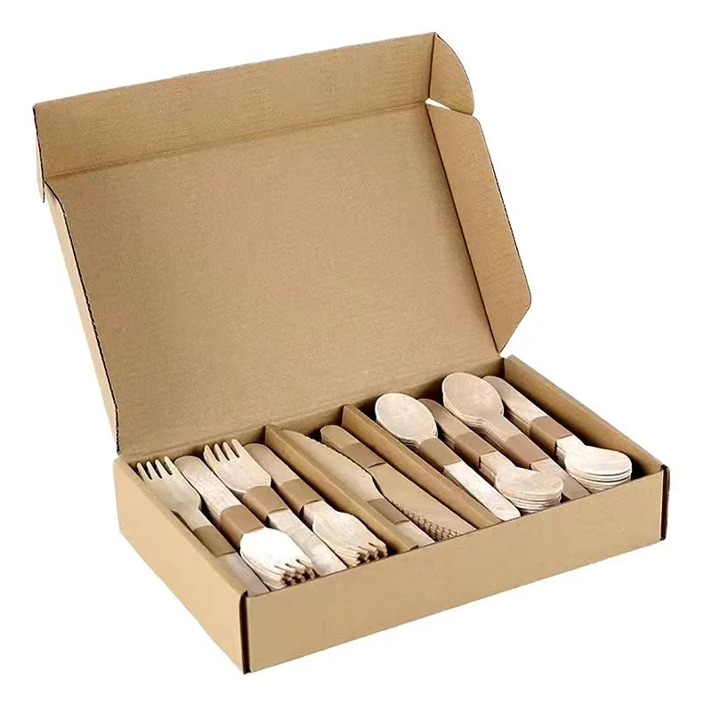 Certified Cutlery Set Fork Spoon Knife Kit for Hotel Restaurant Takeaway Service Factory Price