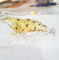 OEM Custom Handcrafted Murano Glass Shrimp Lobster Sculpture Figurine Carved Folk Art Chien Keng Taiwan for Home Decor MegaBDM