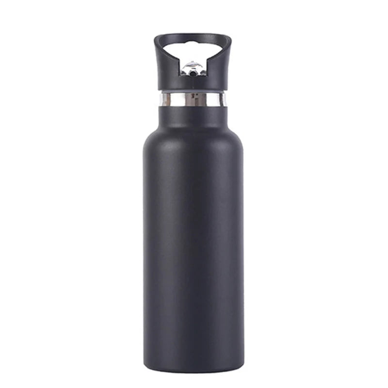 Customized Logo Eco-Friendly 500ml Insulated Stainless Steel Water Bottle Lid Direct Drinking Cold Hot Travel Use Unifan