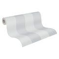 Made in Germany - Wallpaper rolls Stripes Grey White - Non Woven Vinyl - Wallpaper Country House for Walls - 1005 x 053 m