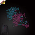 2024 New Arrivals Crystal Rhinestones Hot Transfer Horses Transfer for Rhinestone