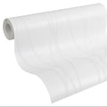 Made in Germany - Coatable Wallpaper rolls Stripes Paintable White Non Woven Vinyl Wallpaper for painting - 1005 x 053 m