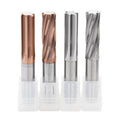 3.6mm 5.5mm Drilling Tools Straight Slot Spiral Fluted 3.8 mm Spiral Solid Carbide Reamer Tool for CNC Machining