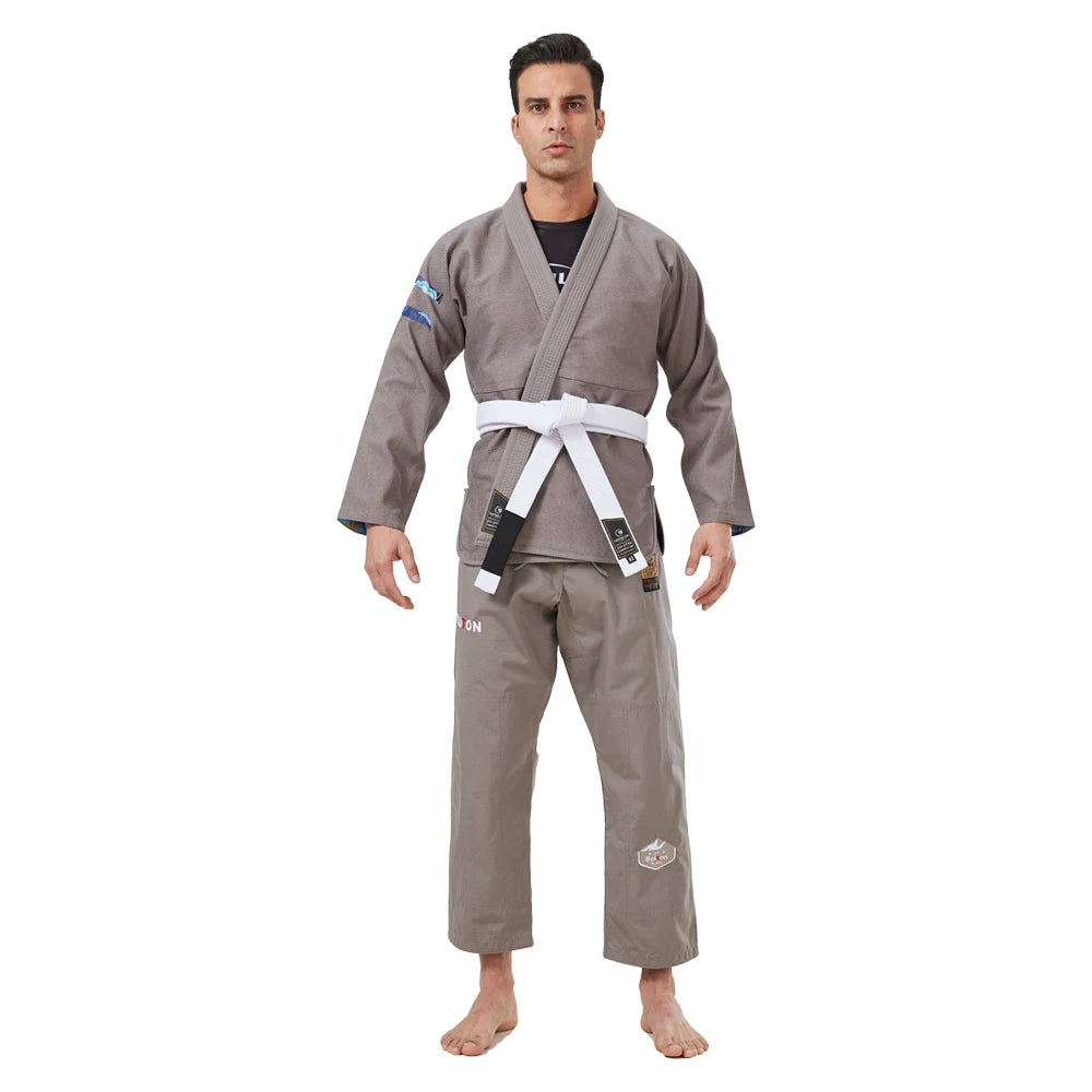 Professional BJJ Gi 380GSM Pearl Weave Anti-Tear Reinforced Stitching Kimono for Grappling MMA