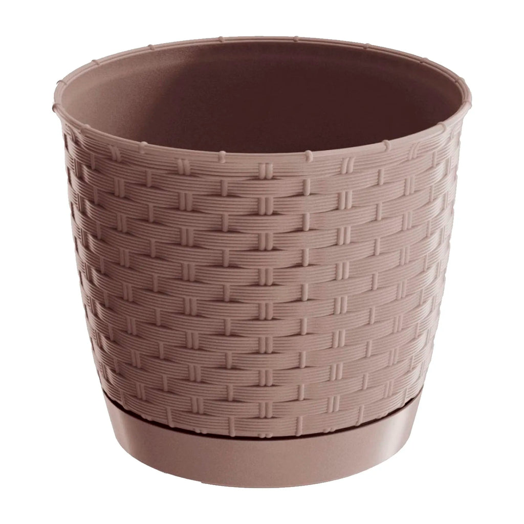 RATOLLA ROUND pot 2.8L. dimensions (mm) 190x190x165 Mocca color