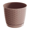 RATOLLA ROUND pot 2.8L. dimensions (mm) 190x190x165 Mocca color