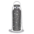 Crystal Diamond Rhinestone Double Layer 304 Stainless Steel Insulated Water Bottle With 500Ml Hot Water Thermos Cup