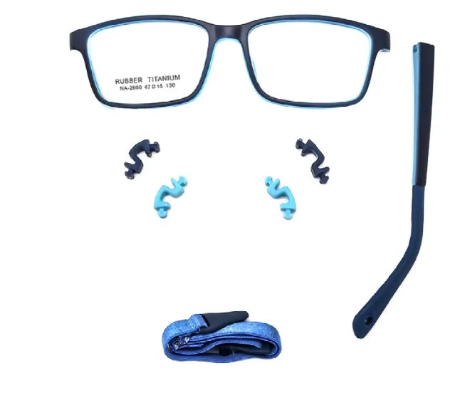 Beautiful Young Changeable Temples Child's Optical Frame Screwless Myopia Glasses Frames