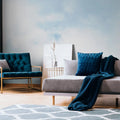 Made in Germany Photo Wallpaper Murals Clouds Blue White Non Woven Vinyl Wall Mural Sky Large Format for Hotel - 371 x 280 m