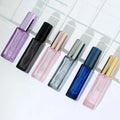 Customizable 2ml 10ml Portable Mini Flat Glass Perfume Bottles Factory Direct-Gold Black Mini Travel Sample Sampler Empty