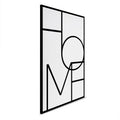 Modern Hanging Wedding Wall Mural-Home Decor Black & White Canvas on Wooden Stretcher Frame Portrait Format Made in Germany