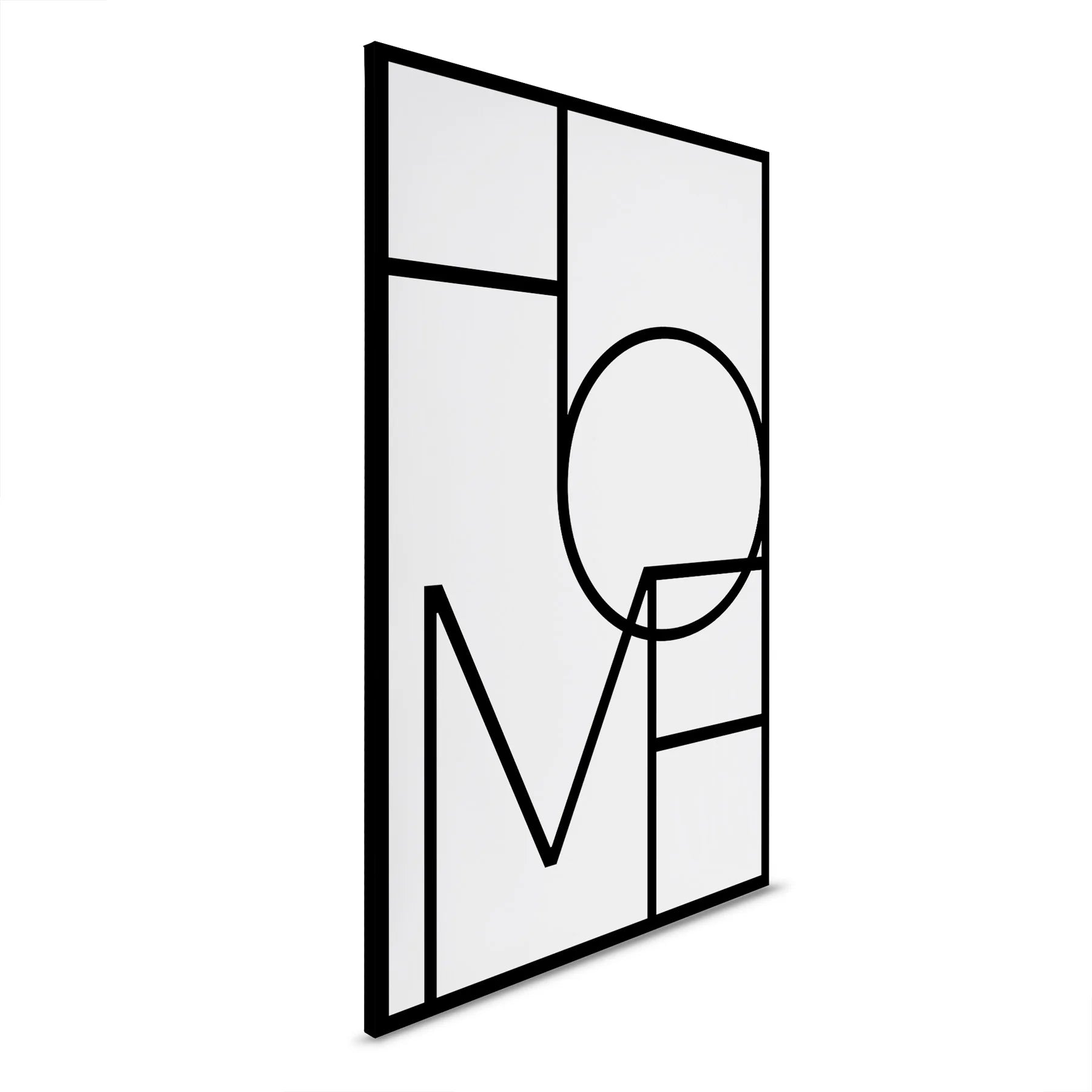 Modern Hanging Wedding Wall Mural-Home Decor Black & White Canvas on Wooden Stretcher Frame Portrait Format Made in Germany