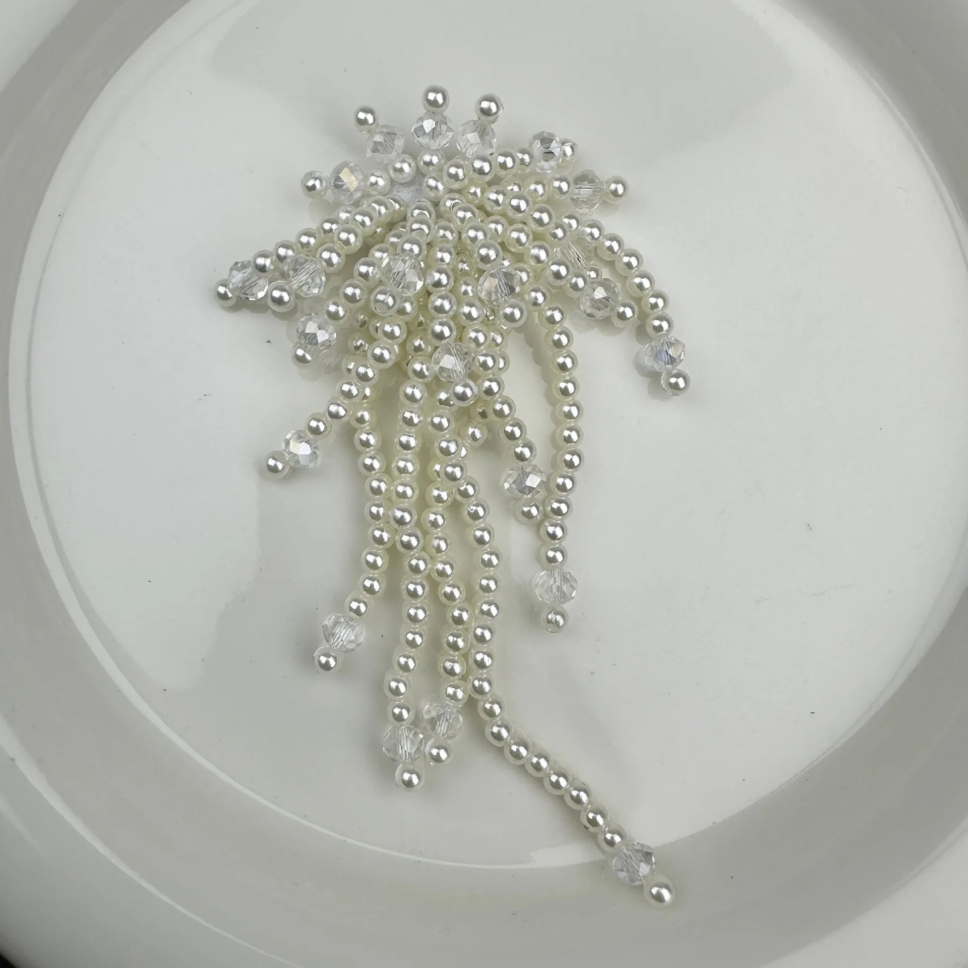 Braided Tassel Pearl Flower Diy Clothing Brooch Pendant Shoes and Hats Hairpin Accessories