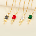 QIKU Wholesale Cool European American Style Adjustable Rhinestone Vermeil Gold Plated New Girl Jewelry Necklace for Women