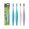 LULA IPX7 Waterproof Battery Powered Electric Toothbrush Adults Soft Medium Bristle Plastic Handle 16000 Strokes/Min Home Travel