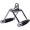 Steel Alloy Double D Handle Cable Attachment Strong Durable Seated Row Workout Fitness Cable Pulley Machine Anti-Slip Gym
