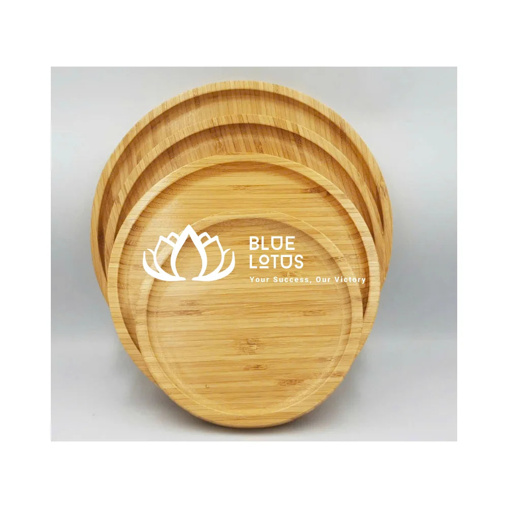 Vietnam Factory Bamboo Wooden Chopping Cutting Board Blue Lotus Customize Size Thickness