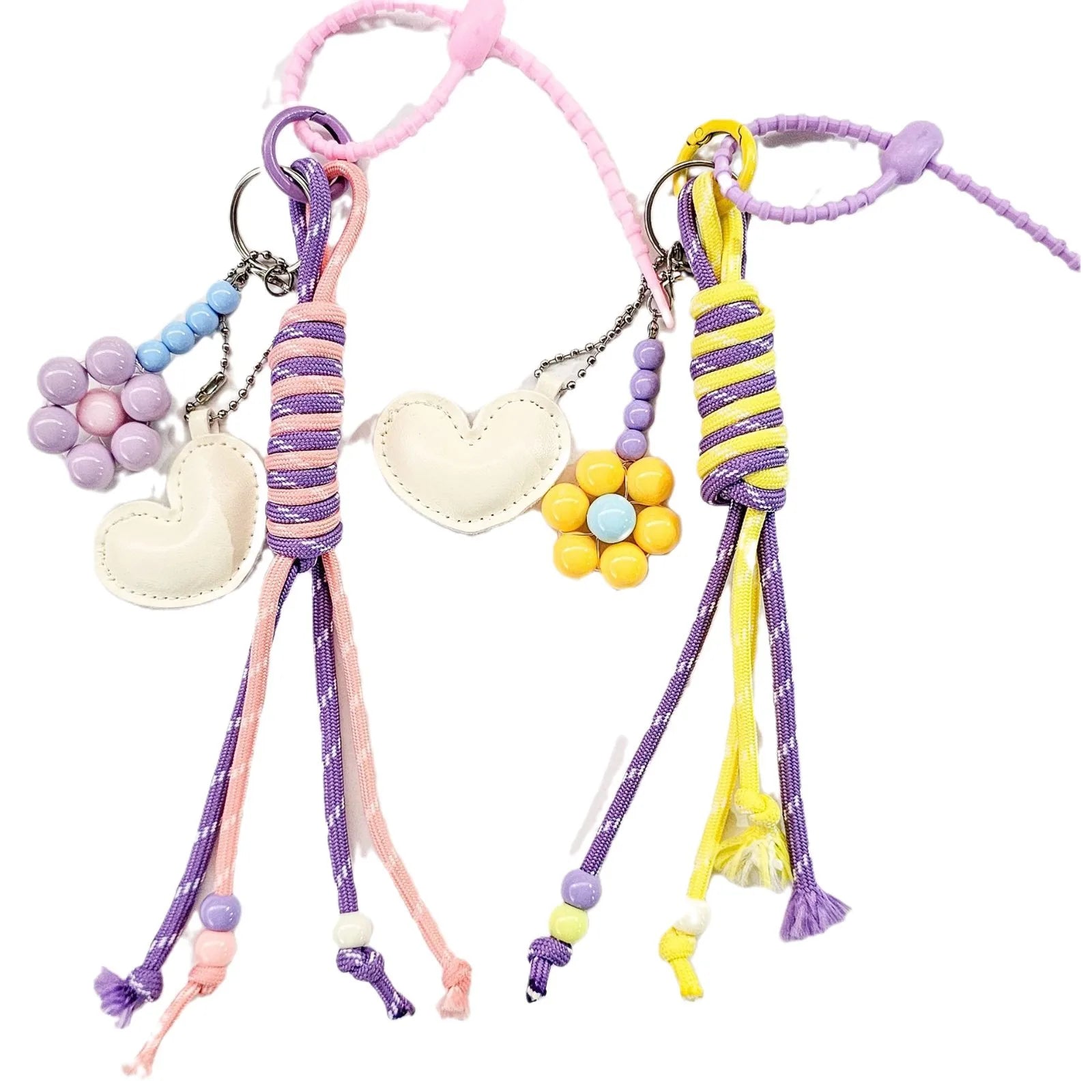 Wholesale Girls' Bag Pendant Colorful Braided Rope Bag Pendant Creative Car Key Chain Everything