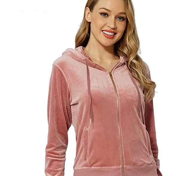 2022 New Design Custom Logo Ladies Autumn Terry 2-Piece Fitness Clothing Sweat Track Suits Womens 2023