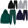 China Bangladesh Factory Price OEM Customized Logo Embroidery Mens Spring Autumn Solid Color Hoodie Sports Unisex Hoodies Set
