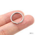 Anti- rust Stainless Steel Thin Round Split Open Ring 11mm Key Holder Ring for Dog Collar Tag