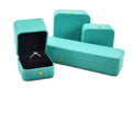 Customized High-End Straight-Edge Right-Angle Jewelry Box for Necklaces and Bangles Made From Velvet Paper Plastic Materials