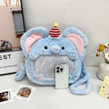 Custom Shape  Plush   Ita Bag Custom Ita Bag Transparent Pvc Cute Messenger Ita Bag for Lady and Girls