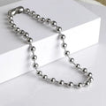Stainless Steel 6mm Ball Chain Necklace Classic Mens Stainless Steel Bead Ball Chain Necklace Hiphop Choker Necklace Chain