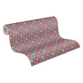 Made in Germany - Luxury Wallpaper rolls Graphic Purple Red Grey Beige Non Woven Contract Wallpaper 3D - 1005 x 053 m