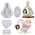 Crystal Drop Glue Stand Brand Desktop Christmas Tree Decoration Large love Picture Frame Listing Silicone Mold MegaBDM