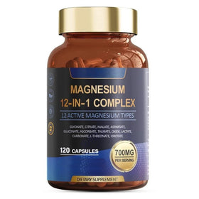 Optimal Health Multi-Vitamin Supplements with Magnesium 12-1 Complex Hair Skin Whitening Minerals Targeted Nutrition in Capsules