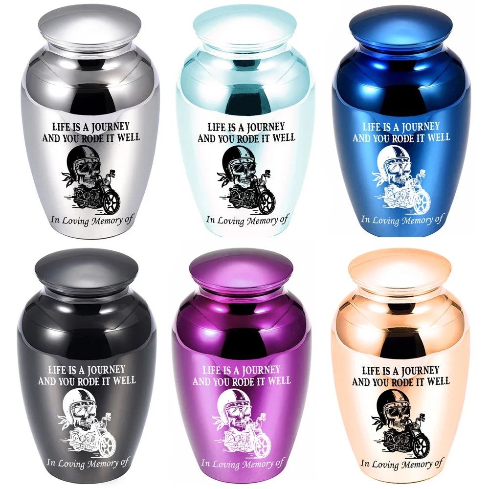 Premium Keepsake Pet Urn Set with Two Small Metal Urns and Engraving Plates for Sharing Pet Memories with Loved Ones