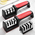 Wholesale Eco-Friendly Stainless Steel Kitchen Tool Knives Grinder 3 Stage Professional Manual Knife Sharpener