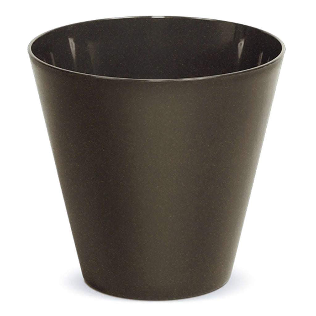 Round flower pot without reservoir 30x30x28cm capacity of 12 L.