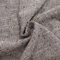 Ready to Ship 230gsm Organic Slub Yarn Texture 100% Houndstooth Flax Textile Gingham Linen Fabric for Coats Autumn Home Textile