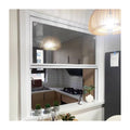 Customizable American Style Double Hung Sash Window Aluminum Single-Hung Windows in Black Vertical up Down Sliding Windows