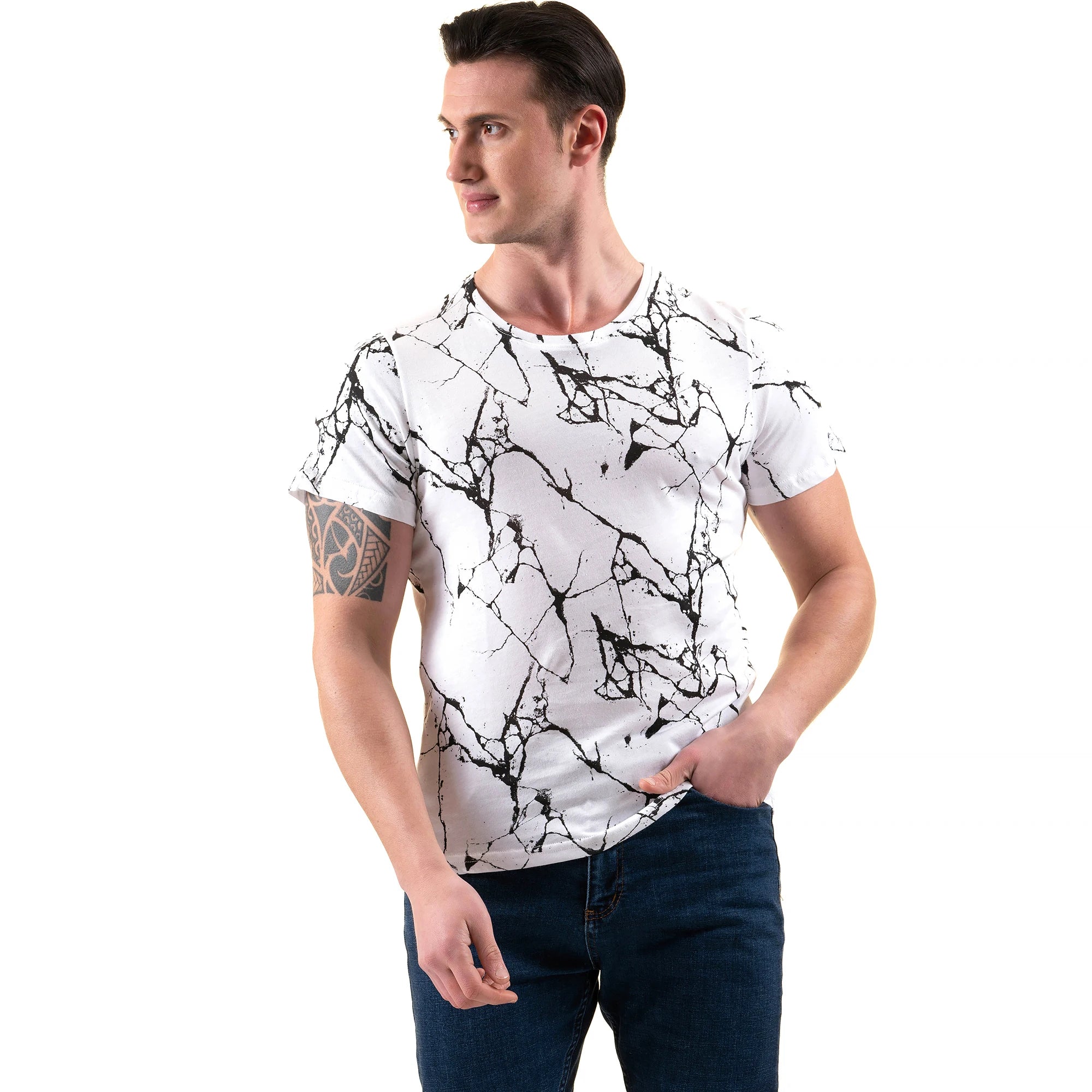 Factory Custom logo Wholesale Cheap Regular Men Drop Shoulder t Shirt Cotton High Quality Soft Men's T-shirts Made in Turkey