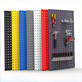 500*350mm0.8mm Metal Wall Mounted Pegboard Toolbox Rack for Garage Workshop Customizable OEM Tool Storage
