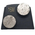 PHX System Compatible Contractor-Grade Grinding Tool 2 Button Segments Easy-Fix for Wet/Dry Polishing Concrete Floor OEM MegaBDM
