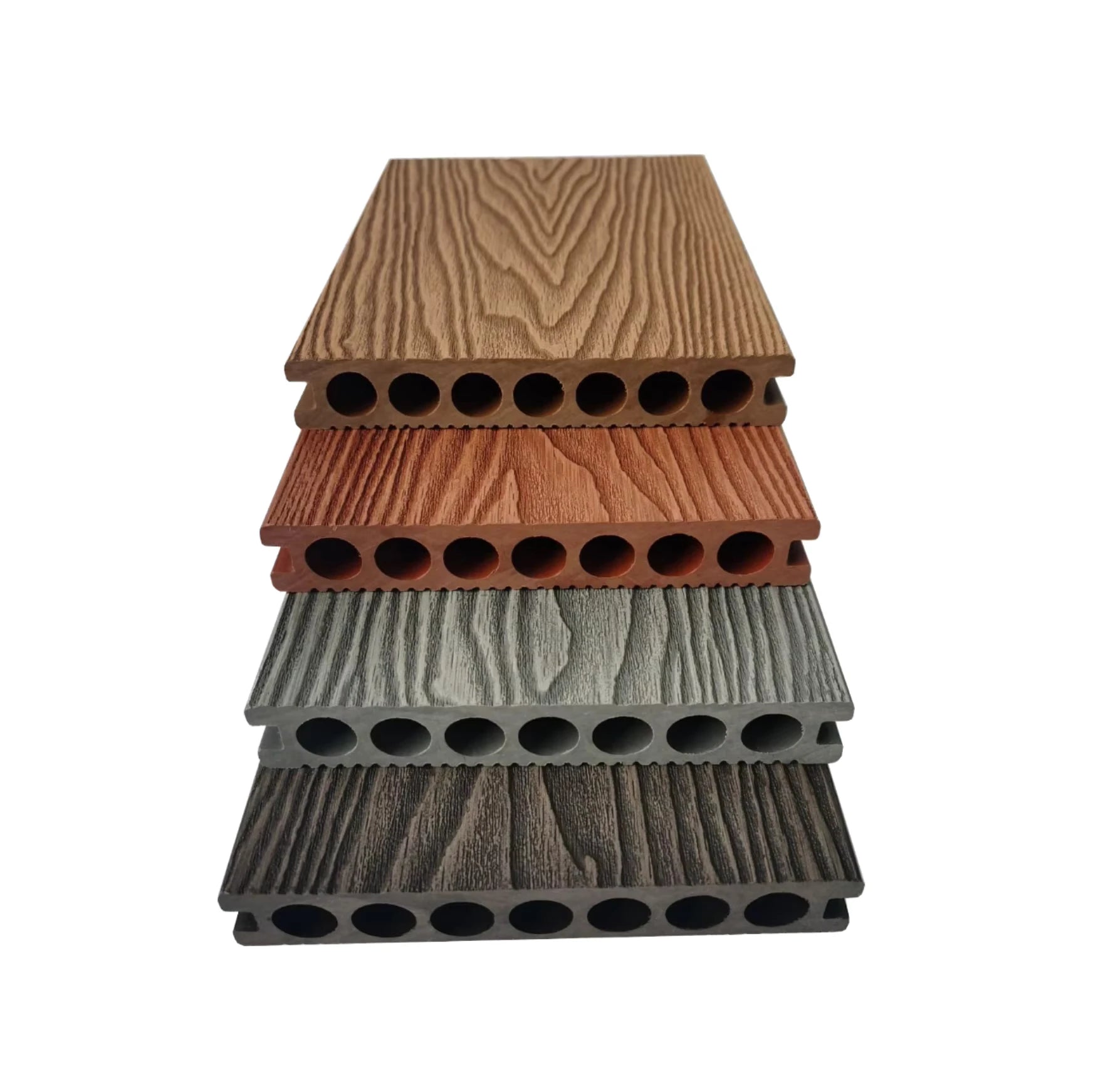 China Factory Direct Sale Anti-UV 3D Wood Texture WPC Deck Waterproof and Anti-Slip Outdoor Composite Wood Plastic Decking