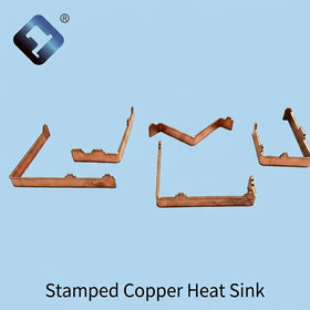 Send Drawings for Custom Stamped Copper Heat Sink Tin Plated Conductive Sheet Shielding Frame Brass Terminal Deep Drawn Part