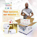 SailingPaper 80x80mm Thermal Paper Roll for Barcode Labeling and Retail Applications