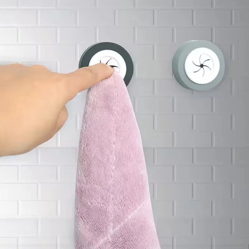 Hot Sale Wall Towel Hanger with No Punch Plug Extraction Dish Towel Clip Plastic Hook