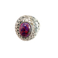 Compression Turquoise purple  Ring 925 Sterling Silver Ring  Promise Ring  Gift for Women
