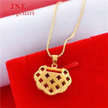 Popular New Imitation Gold Hollow Matte Lucky Lock Pendant Brass Vacuum Gold Plated Ornament Seiko Pendant Golden Lock