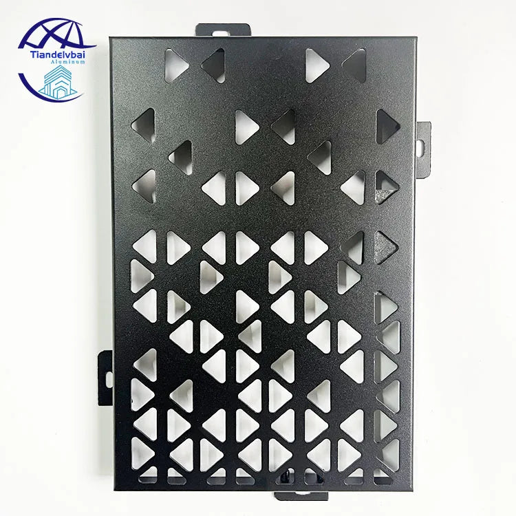 CNC Laser Cut Perforated Aluminum Veneer Panels Facades Decoration Exterior Cladding